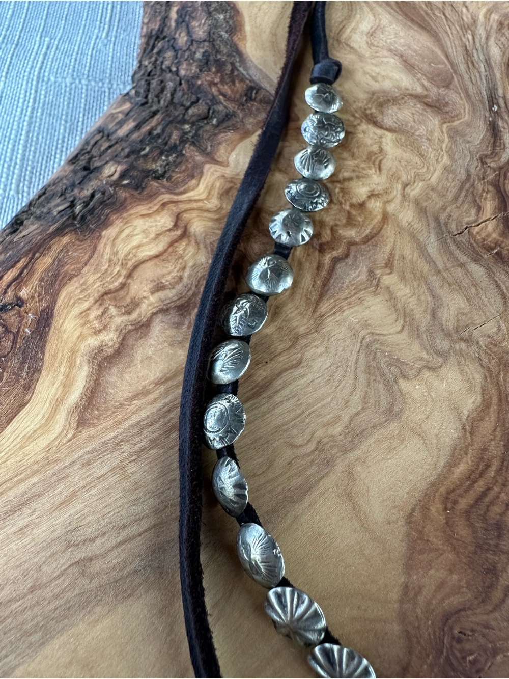 Sundance Catalog Lonestar Lariat Necklace White Bronze Boho - Picture 4 of 10